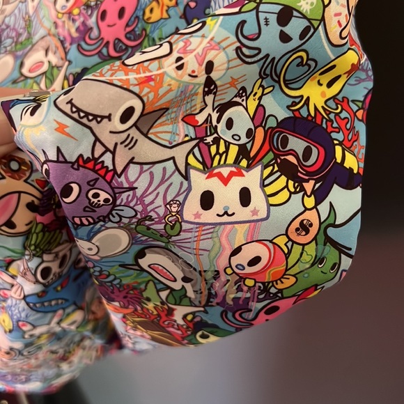 Tokidoki jujube superbe bag in hard to find sea amo print yellow original - Picture 7 of 9